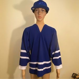 Men’s Reebok Official NBA Detroit Pistons Hat & Matching Color Jersey 2 Pc Set